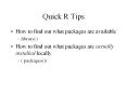 Quick R Tips PowerPoint PPT Presentation