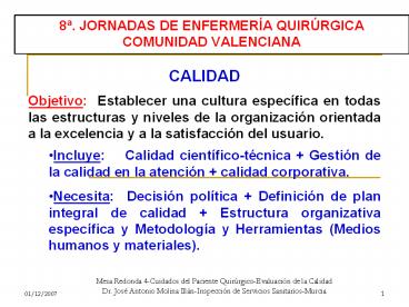 Mesa Redonda 4-Cuidados del Paciente Quir