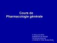 Cours de  Pharmacologie g PowerPoint PPT Presentation