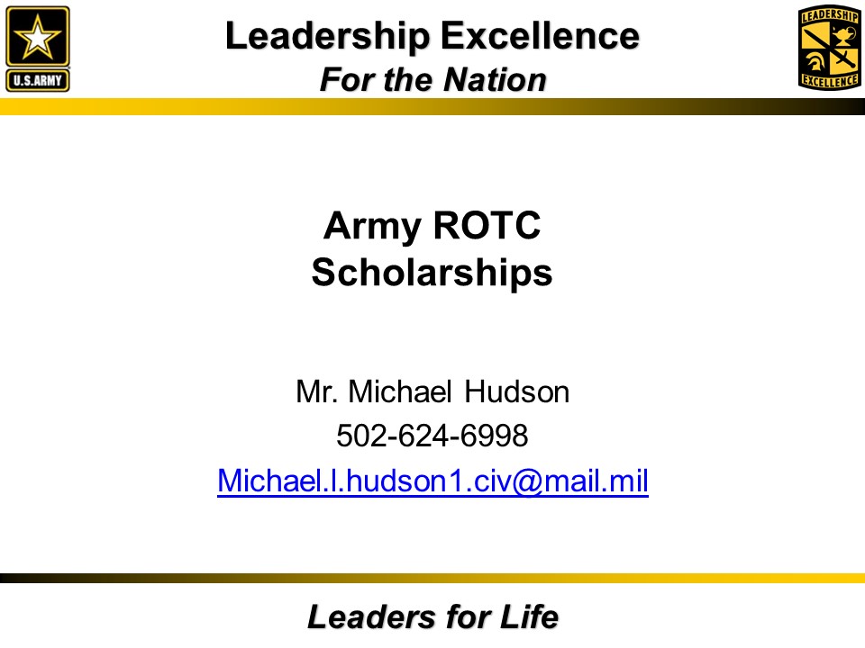 Army ROTC Scholarships