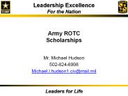 Army ROTC Scholarships