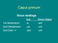 Caput primum PowerPoint PPT Presentation