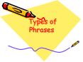Types of Phrases PowerPoint PPT Presentation