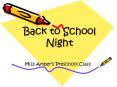 Back to School Night PowerPoint PPT Presentation