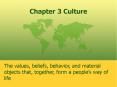 Chapter 3 Culture PowerPoint PPT Presentation