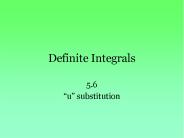 Definite Integrals