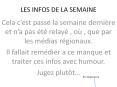 LES INFOS DE LA SEMAINE PowerPoint PPT Presentation