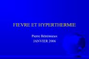 FIEVRE ET HYPERTHERMIE