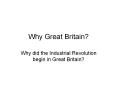 Why Great Britain? PowerPoint PPT Presentation