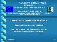 INIZIATIVA COMUNITARIA LEADER   COOPERAZIONE TRANSNAZIONALE  PROGETTO  PowerPoint PPT Presentation