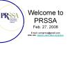 Welcome to PRSSA Feb. 27, 2008 PowerPoint PPT Presentation