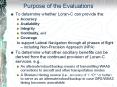 Purpose of the Evaluations PowerPoint PPT Presentation