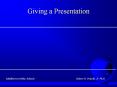 Giving a Presentation PowerPoint PPT Presentation