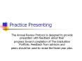 Practice Presenting PowerPoint PPT Presentation