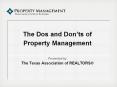 The Dos and Don PowerPoint PPT Presentation