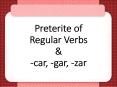 Preterite of Regular Verbs PowerPoint PPT Presentation