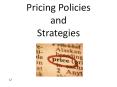 Pricing Policies and Strategies PowerPoint PPT Presentation