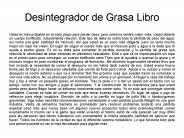 Desintegrador de Grasa Libro - pdf gratis descargar