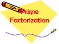 Prime Factorization PowerPoint PPT Presentation