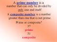 A prime number is a PowerPoint PPT Presentation