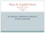 School Improvement Strategies
