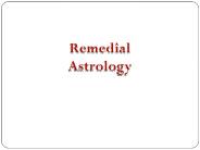 Remedial Astrology