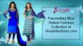 Fascinating Blue Salwar Kameez Collection at Vivaahfashions.com