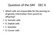 Question of the DAY  DEC 6