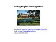 sterling heights MI Garage doors