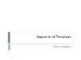 Impacts of Tourism