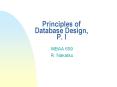 Principles of Database Design, P. I PowerPoint PPT Presentation