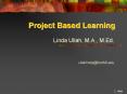 Project Based Learning PowerPoint PPT Presentation