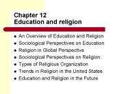 Chapter 12 Education and religion