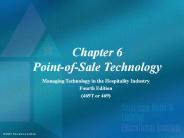 Chapter 6 Point-of-Sale Technology