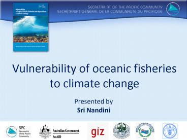 Vulnerability of oceanic fisheries to climate change
