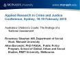 Applied Research in Crime and Justice Conference, Sydney, 18-19 February 2015 PowerPoint PPT Presentation