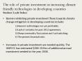 The role of private investment in increasing climate friendly technologies in developing countries Student: Leah Stokes PowerPoint PPT Presentation