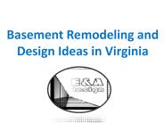 Basement Remodeling Service and Design Ideas in Virginia