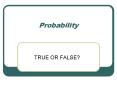 Probability PowerPoint PPT Presentation