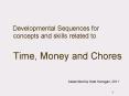 Developmental Sequences for concepts and skills related to  Time, Money and Chores PowerPoint PPT Presentation
