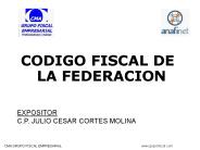 CODIGO FISCAL DE LA FEDERACION