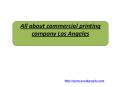 All about commercial printing company Los Angeles PowerPoint PPT Presentation