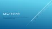Deck Repair Services