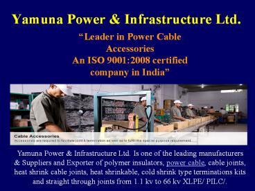 Power Cable Joints Manufacturers India