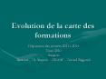 Evolution de la carte des formations PowerPoint PPT Presentation