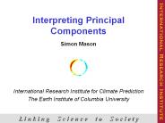 Interpreting Principal Components