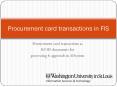 Procurement card transactions as PowerPoint PPT Presentation