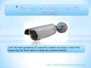The Beginner’s Guide to Security Cameras