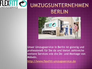 Umzugsunternehmen Berlin