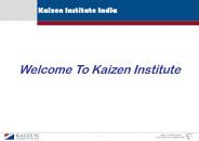 Case Study of Kaizen Implementation for Insurance Company